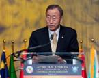 Secretary-General Ban Ki-moon said that Africa is helping to reshape the global agenda.