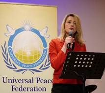 Ist m�glicherweise ein Bild von Text �0 Ve NANER 0 UNIVERSAL PEACE FEDERATION P Universal PeacB Federation�